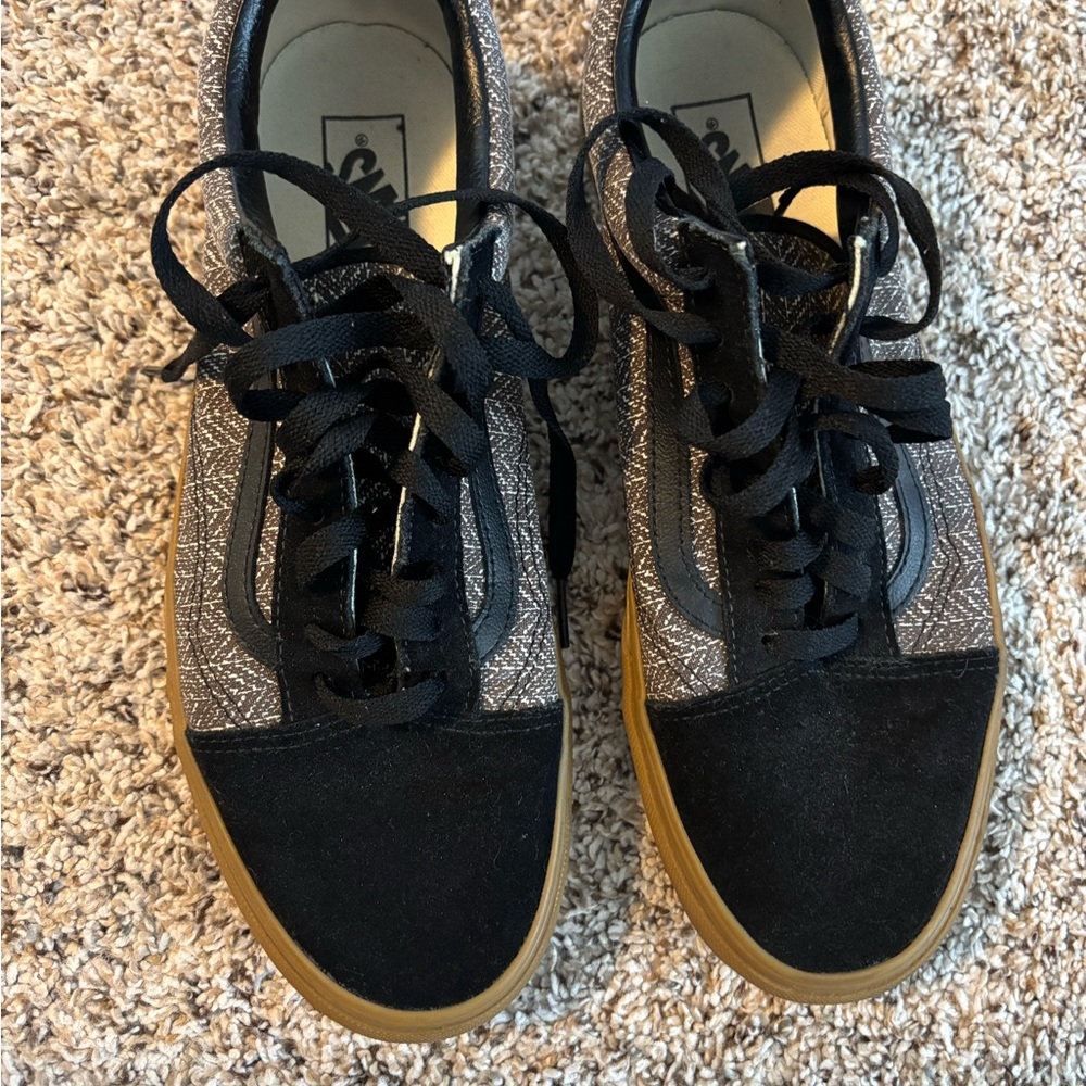 Vans Black and Gray Sneakers Classic Design